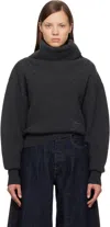 Jacquemus Wool Turtleneck Pallone In Black