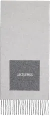Jacquemus Gray 'the Rond Carré' Scarf