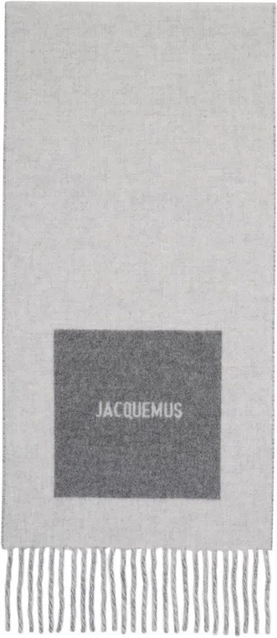 Jacquemus Gray 'the Rond Carré' Scarf