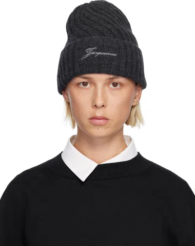 Jacquemus Gray 'the Tourni' Beanie