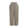 Jacquemus Gray Wool Oves Aries Flared Pants In Gray