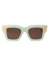 Jacquemus Green Acetate Sunglasses In Neutral
