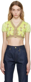 Jacquemus Green & Beige 'le Cardigan Toledo' Cardigan In 050 Multi-green