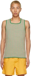 Jacquemus Le Macio Jacquard Knitted Vest In 15 Multi-beige