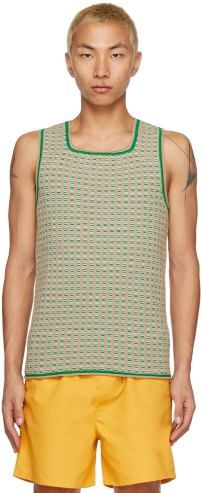 Jacquemus Le Macio Jacquard Knitted Vest In Neutrals