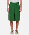 Jacquemus Juego Elasticated-waist Bermuda Shorts In Green