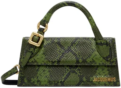JACQUEMUS GREEN LA CASA 'LE CHIQUITO LONG BOUCLE' BAG