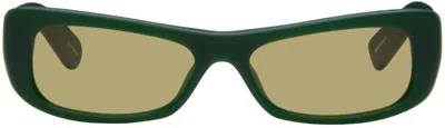 Jacquemus Green La Casa 'les Lunettes Capri' Sunglasses In 590 Dark Green