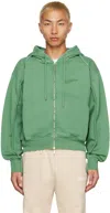 Jacquemus Green 'le Sweatshirt Camargue' Hoodie In 550 Green