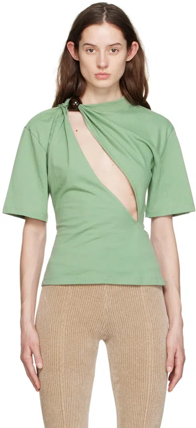 Jacquemus Green 'le T-shirt Perola' T-shirt In 550 Green
