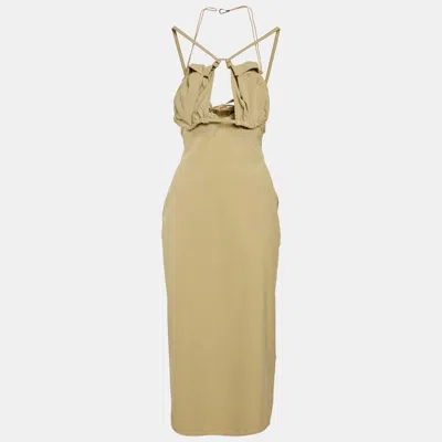 Pre-owned Jacquemus Green Stretch Nylon La Robe Bikini Midi Dress S