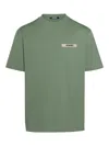 Jacquemus Grosgrain Brand Tab T-shirt In Verde Claro