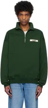 Jacquemus Gros-grain Sweatshirt In 591 Dark Green 2