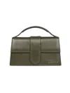 Jacquemus Women Green The Large Bambino Crossbody Bag In Gray