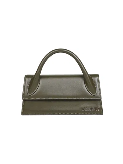 Jacquemus Green The Long Chiquito Handbag In Brown