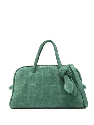 JACQUEMUS GREEN TURISMO SMALL DUFFLE BAG