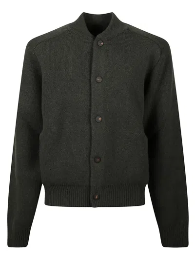 JACQUEMUS MEN GREEN WOOL CARDIGAN, M LUXURY SWEATERS & KNITWEAR FOR MEN DARVEYS