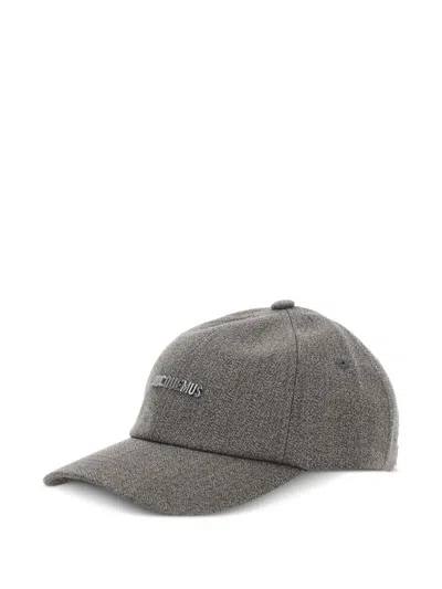 Jacquemus Grey Baseball Cap In Gray