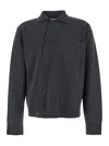 Jacquemus Grey Cardigan With Asymmetrical Design In Wool Man In Gray