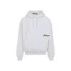 Jacquemus Men Grey Varsity Embroidery Hoodie In White