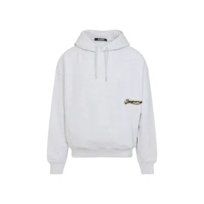 JACQUEMUS JACQUEMUS GREY COTTON HOODIE