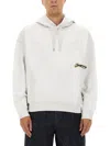 Jacquemus Gray Cotton Sweatshirt With Hood In Gray