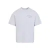 Jacquemus Grey Cotton T-shirt With Embroidered Logo In White