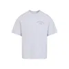 Jacquemus Grey Cotton T-shirt With Embroidered Logo In Red