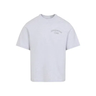 JACQUEMUS GREY CREWNECK LOGO T-SHIRT