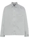 Jacquemus Gray La Casa 'la Chemise De-nîmes' Denim Overshirt In Grey