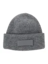 Jacquemus Grey Le Bonnet Gros Grain With Logo Patch On The Brim In Cashmere And Wool Man In Gray