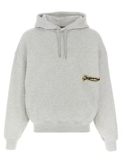Jacquemus Grey Le Hoodie Gio Sweatshirt In Gray
