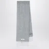 Jacquemus Alpaca And Mohair Fringed Scarf In Gray