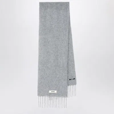 JACQUEMUS JACQUEMUS  GREY SCARF IN ALPACA AND MOHAIR
