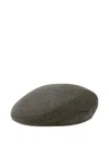 Jacquemus Grey Solid Beret Hat In Gray