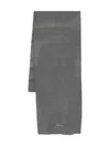 Jacquemus Grey Solid Scarf In Gray