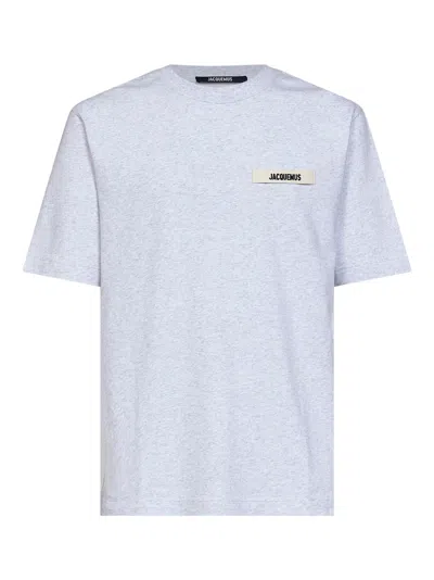 Jacquemus Grey The Gros Grain T-shirt In Blue