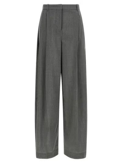 Jacquemus Grey Wide Leg Trouser In Gray