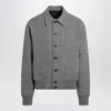 Jacquemus Mens Grey Feltro Pointed-collar Wool Bomber Jacket