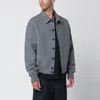 Jacquemus Mens Grey Feltro Pointed-collar Wool Bomber Jacket In Gray