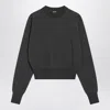 Jacquemus Grey Wool Sweater With Logo Embroidery In Gray