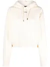 Jacquemus Cotton Hoodie With Drawstring Hood And Ribbed Details