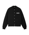 Jacquemus Le Cardigan Gros Grain In Black