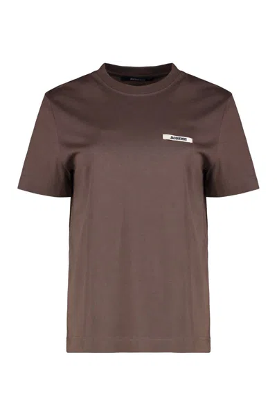 JACQUEMUS JACQUEMUS GROS GRAIN COTTON CREW-NECK T-SHIRT
