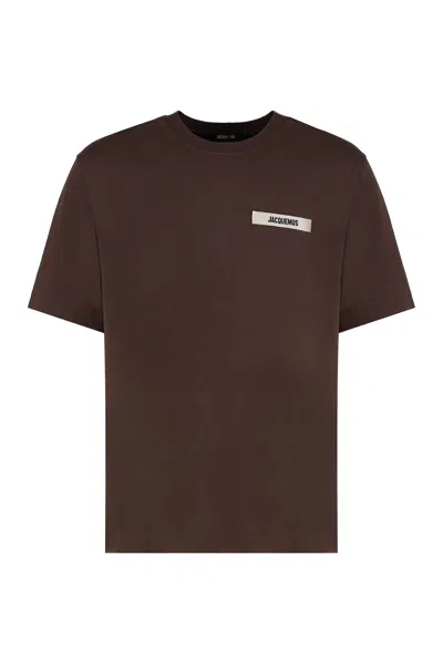 JACQUEMUS GROS GRAIN COTTON CREW-NECK T-SHIRT