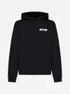 Jacquemus Gros-grain Hoodie In Black