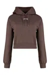Jacquemus Le Hoodie Gros Grain Hooded Cotton Sweatshirt In Brown