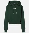 Jacquemus Le Hoodie Gros Grain Hooded Cotton Sweatshirt In Animal Print