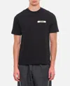 Jacquemus Gros Grain Crewneck T-shirt In Black