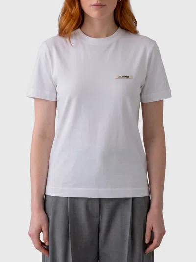 Jacquemus Short-sleeve Stretch-cotton Crewneck T-shirt With Straight Hem In Multi